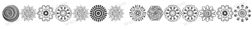 mandala wedding regular字体转换